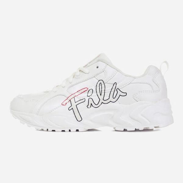 Fila Spline Script Men's Lifestyle Shoes - White,NZ 594-8463